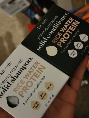 Kitsch Rice Water Protein Solid Shampoo & Conditioner -